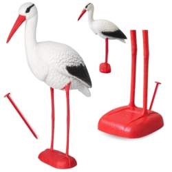 Figurka ogrodowa dekoracyjna Bocian 78cm