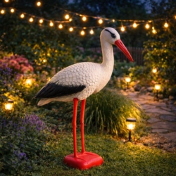 Figurka ogrodowa dekoracyjna Bocian 78cm