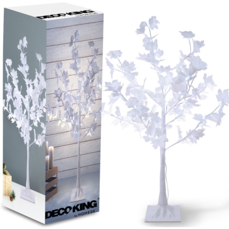 Drzewko świąteczne z oświetleniem LED Klon Biały 100cm