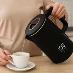 Czajnik elektryczny z regulacją Czarny 2,5L 1500W