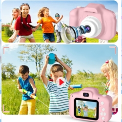Cyfrowy aparat fotograficzny dla dzieci Różowy + Karta 64GB