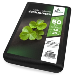 Agrotkanina wiosenna ściółkująca na chwasty czarna 50g/m2 1,6x20m