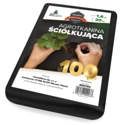 Agrotkanina wiosenna ściółkująca na chwasty czarna 100g/m2 1,6x20m