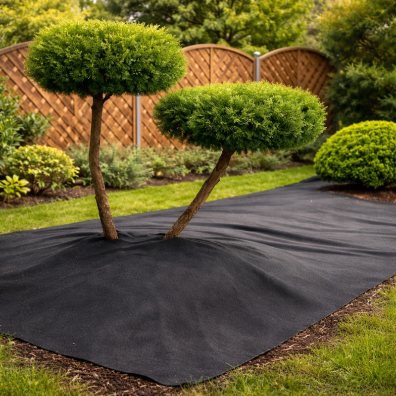 Agrotkanina wiosenna ściółkująca na chwasty czarna 100g/m2 1,6x10m