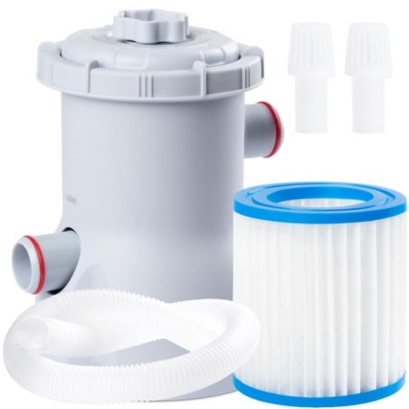 Pompa filtrująca do wody do basenu 1136L/h + Filtr do pompy + Węże i Sitka
