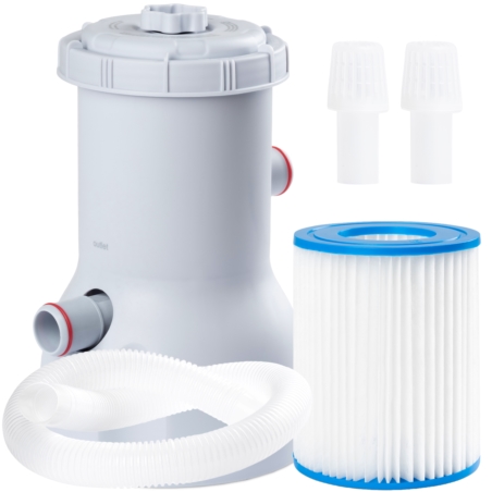 Pompa filtrująca do wody do basenu 3028L/h + Filtr do pompy + Węże i Sitka