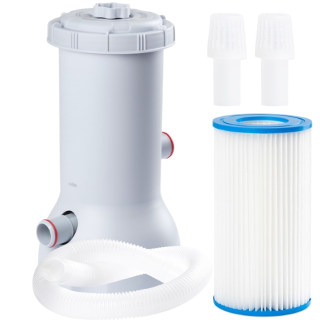 Pompa filtrująca do wody do basenu 3800L/h + Filtr do pompy + Węże i Sitka