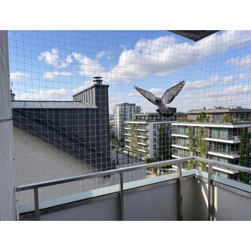 Siatka zabezpieczająca na balkon przeciw ptakom 3x5m