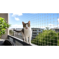 Siatka zabezpieczająca na balkon dla kota 3x6m