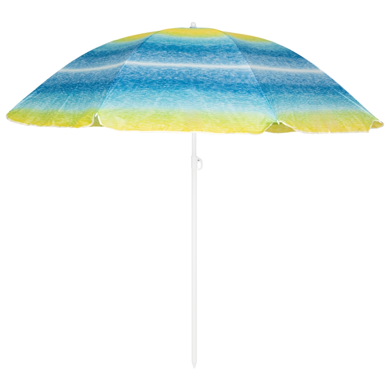 Parasol plażowy łamany składany Odcienie Niebieskiego 220cm