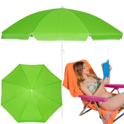 Parasol plażowy składany łamany Zielony 180cm