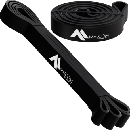Guma oporowa do ćwiczeń gumy Powerband Czarna 11-17kg