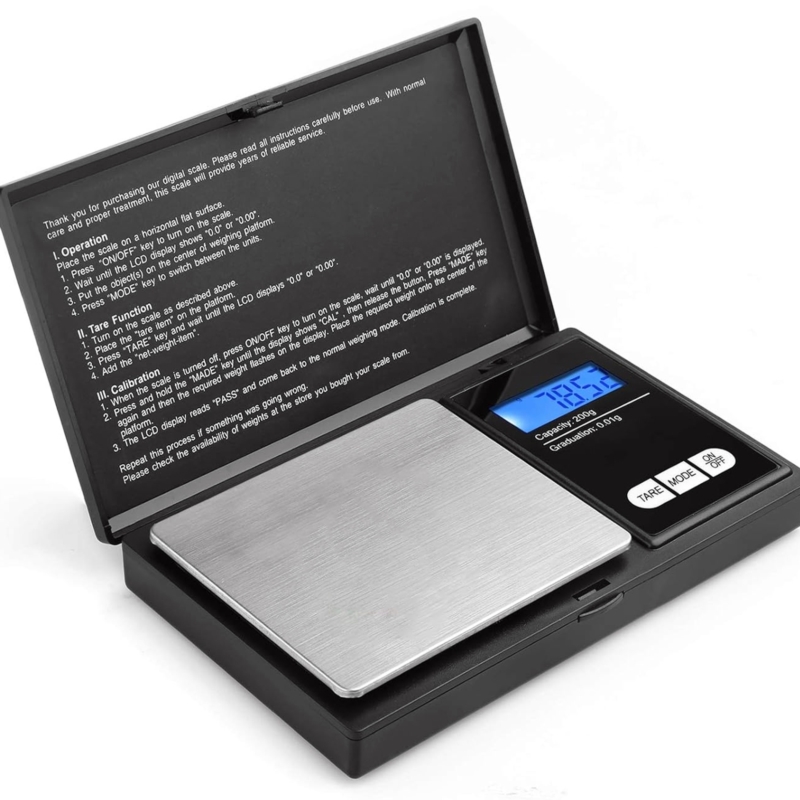 Waga jubilerska elektroniczna LCD kieszonkowa + Etui